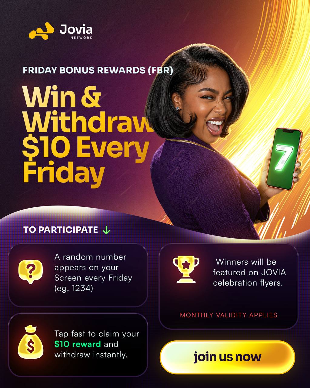 Jovia Friday Bonus Rewards